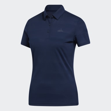 Women Golf Blue Polo Shirt