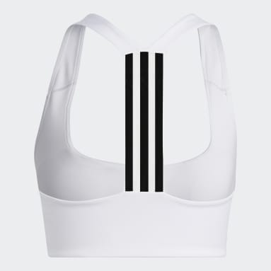 adidas Girl's DSG Gym Sports Bra (Medium) Blue