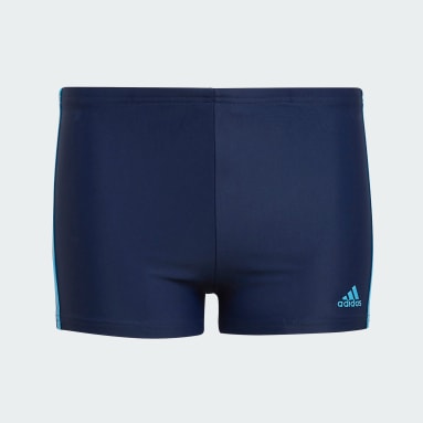 Boxer de natation 3-Stripes Bleu Garçons Natation