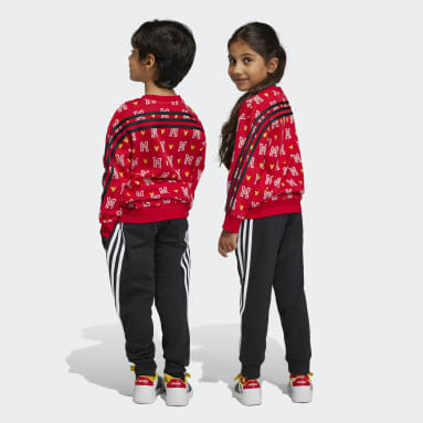 Deti Sportswear červená Tepláková súprava adidas x Disney Mickey Mouse Jogger