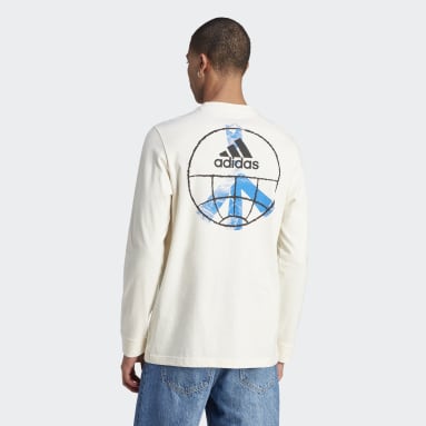 Men's Sportswear White Sportswear Change Through Sports Long Sleeve Tee
