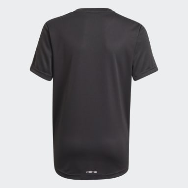 Jungen Sportswear adidas Designed To Move Big Logo T-Shirt Schwarz
