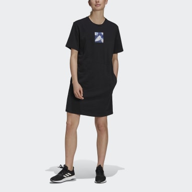 Women's Essentials Black adidas x Zoe Saldana Dress