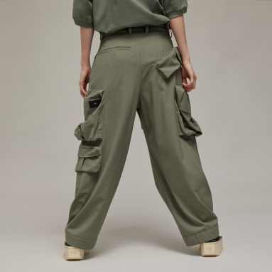 Pantalon revers nylon Y-3 vert Femmes Y-3