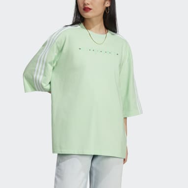 Women Lifestyle Green Oversized Tee