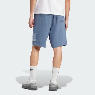 Men's Originals Blue Adicolor Outline Trefoil Shorts