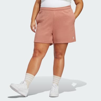 Frauen Originals Essentials+ Made with Hemp Shorts – Große Größen Braun