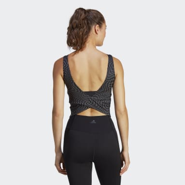 Adidas Damen Langarm schwarz Yogi Yoga Shirt (AJ6527) B115