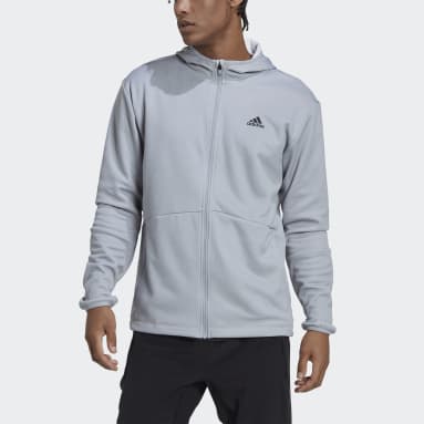 adidas Polar Fleece Full-Zip Sweatshirt - Grey | adidas India