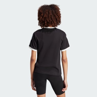 Polo Adicolor Classics 3 Tiras Negro Mujer Originals