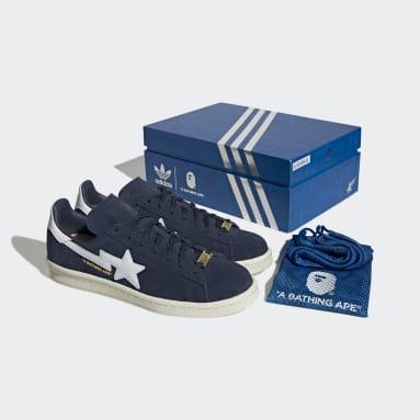 Men's Originals Blue Campus 80s BAPE x adidas Shoes