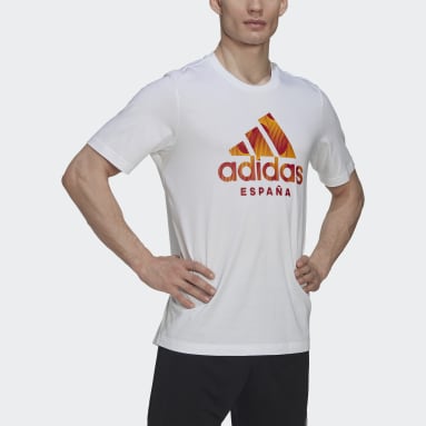 Mænd Fodbold Hvid Spain Graphic T-shirt