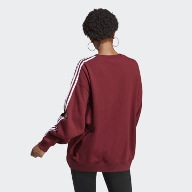 Γυναίκες Originals Burgundy Adicolor Classics Oversized Sweatshirt