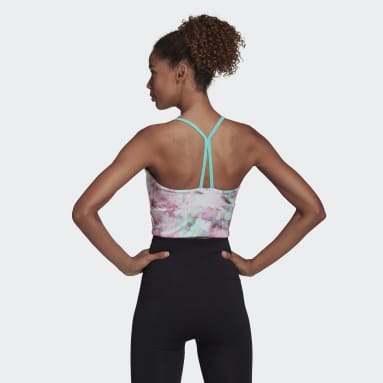 Top corto adidas x You for You Rosa Mujer Training