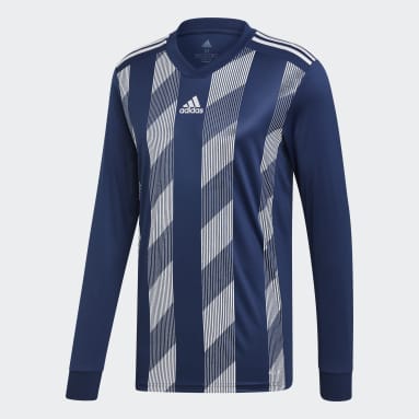 Männer Fußball Striped 19 Trikot Blau