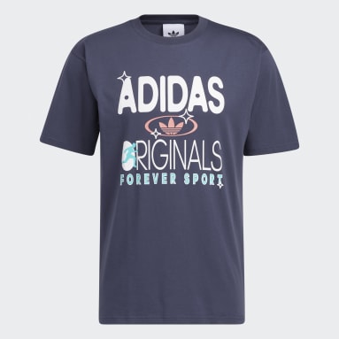 adidas Originals Forever Sport Short Sleeve T-skjorte Blå