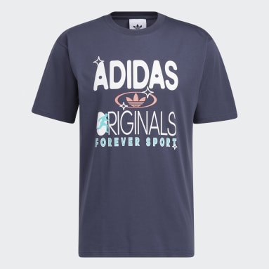 Herr Originals Blå adidas Originals Forever Sport Short Sleeve Tee