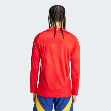 Camiseta manga larga primera equipación España 24 Authentic Rojo Hombre Fútbol