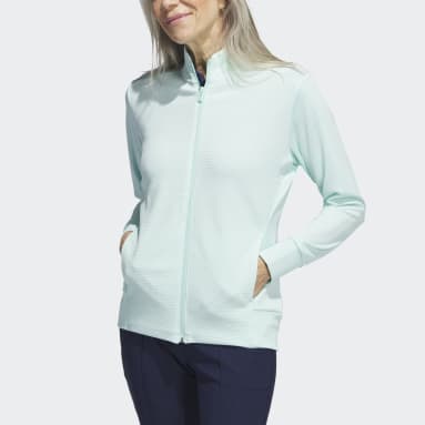 Γυναίκες Γκολφ Τιρκουάζ Textured Full-Zip Jacket