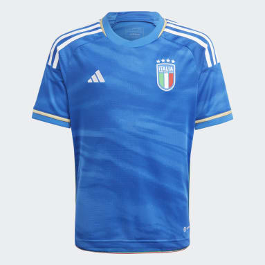 Boys Football Blue 이탈리아 23 홈 저지