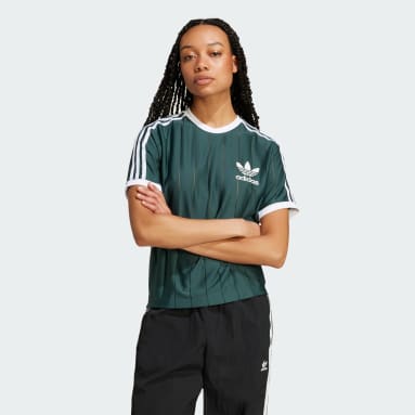 เสื้อยืดลายทาง Adicolor 3-Stripes