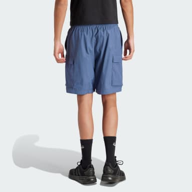 Men Sportswear Blue City Escape Cargo Shorts