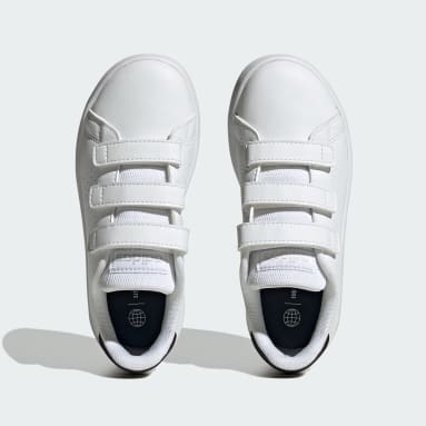 Chaussure à scratch Advantage Court Lifestyle Blanc Enfants Sportswear