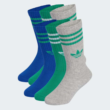 3-Stripes Crew Socks 6 Pairs Kids