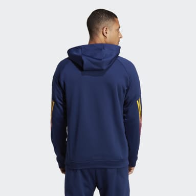 Sudadera con capucha Train Icons Training 3 bandas Azul Hombre Gimnasio Y Entrenamiento