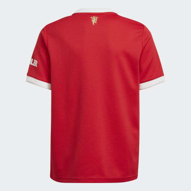 Camiseta Local Manchester United 21/22 Rojo Niño Fútbol