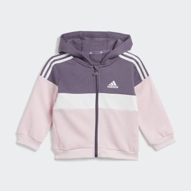 Kinderen Sportswear Tiberio 3-Stripes Colorblock Fleece Trainingspak Kids