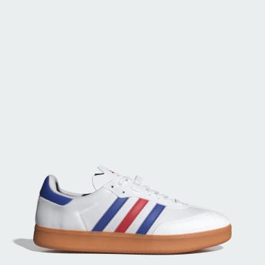 Adidas samba 2025 white red