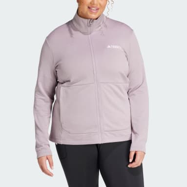 Women's TERREX Purple Terrex Multi Light Fleece Full-Zip Jacket (Plus Size)