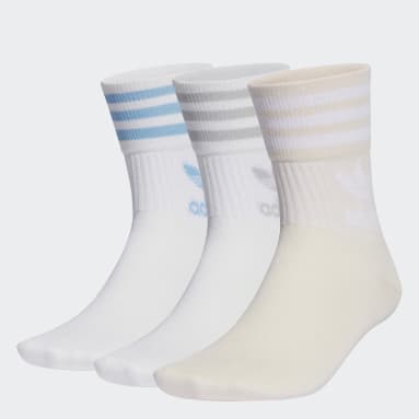 Originals Mid-Cut Crew Socken, 3 Paar Weiß