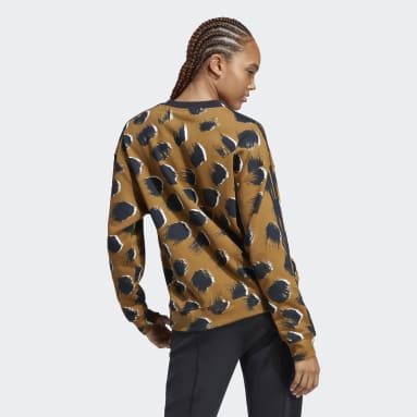 Dames Sportswear Essentials 3-Stripes Animal Print Sweatshirt