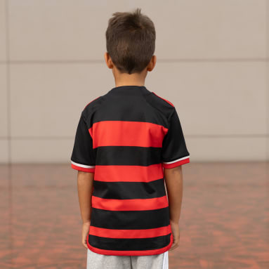 Camisa Flamengo I Infantil 24/25 Vermelho Meninos Futebol