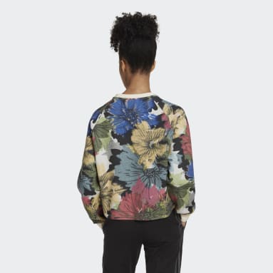 Sudadera Allover Print Beige Mujer Sportswear