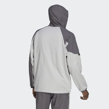 Buzo con Capucha adidas Adventure Winter Fabric Mix Gris Hombre Originals