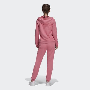Conjunto Essentials Logo Felpa Francesa Rosa Mujer Sportswear