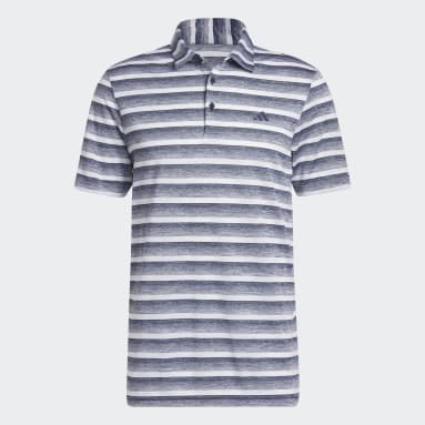 Two-Color Striped Golf Polo Shirt