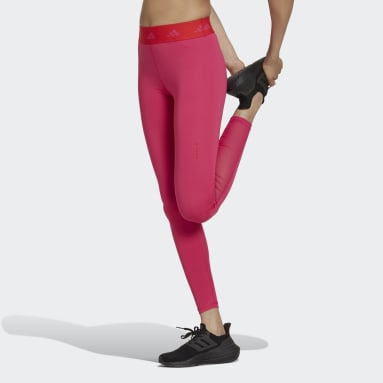 Ženy Cvičení A Trénink růžová Legíny Techfit Long