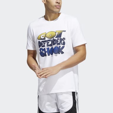 T-shirt graphique Got You Shook Blanc Hommes Basketball