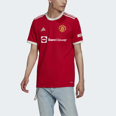 Maillot Domicile Manchester United 21/22 Rouge Hommes Football
