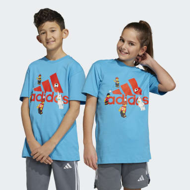 adidas x LEGO® Football Badge of Sport Graphic T-skjorte Blå