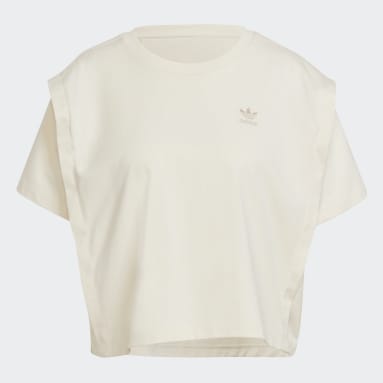 T-shirt adicolor Clean Classics Bianco Donna Originals