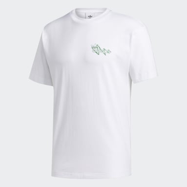 Playera Brush Stroke 2 Blanco Hombre Originals