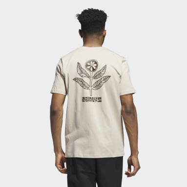 Playera Manga Corta LC Flower Beige Hombre Originals