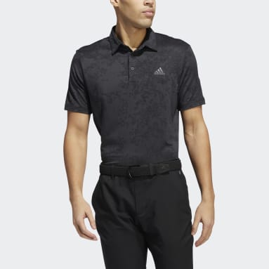 Herr Golf Grå Jacquard Polo Shirt