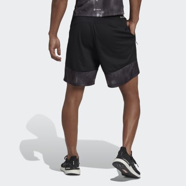 Men Training Black AEROREADY Workout Chalk Print Training Shorts