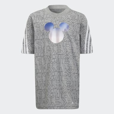 Conjunto de Verão Rato Mickey Disney Cinzento Criança Sportswear